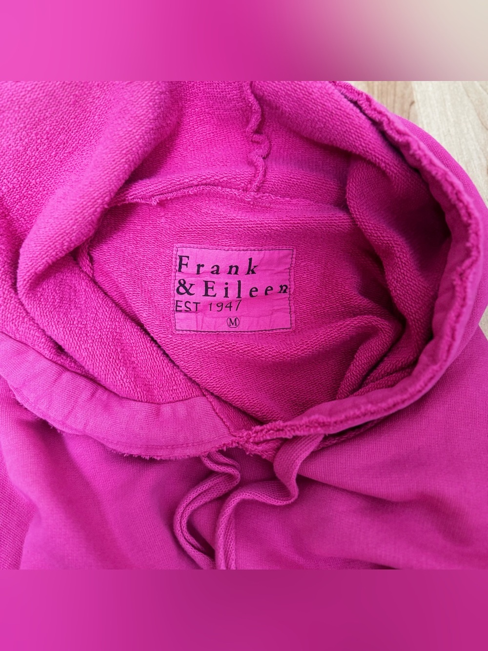 Frank & Eileen Kane capelet rare hot pink oversized hoodie coastal grandmother - Picture 3 of 7